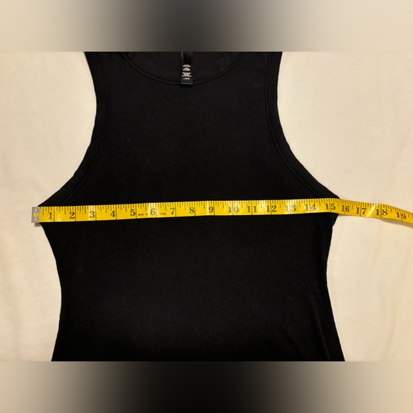 SKIMS black ribbed mini dress, L - Picture 4 of 8